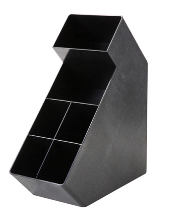 Organizare bar - RAKI Organizator bar etajat cu 6 compartimente pentru servetele 16x37xh42cm negru