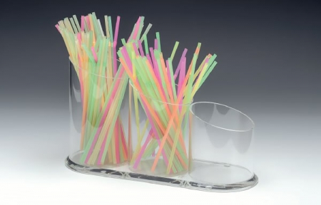 RAKI Organizator bar triplu, acrilic, 32x12xh18cm [1]