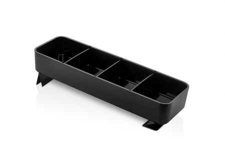 Display-uri si suporturi - RAKI Organizator cu 3 separatoare GN 2/4 53x16,2xh8cm negru, fara capac