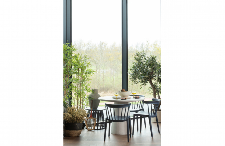 RAKI OSHU Masuta cafea gri rotunda, D50xh45cm, polipropilena [2]