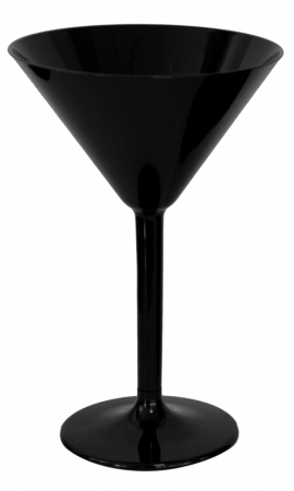 Servirea mesei - RAKI Pahar martini policarbonat 200ml 11xh17cm negru