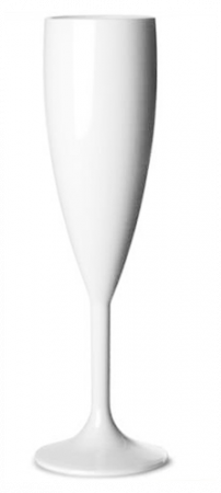 Servirea mesei - RAKI Pahar sampanie policarbonat 180ml 5,5xh18,2cm alb