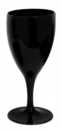 Servirea mesei - RAKI Pahar vin policarbonat 320ml 8,2xh18,5cm negru
