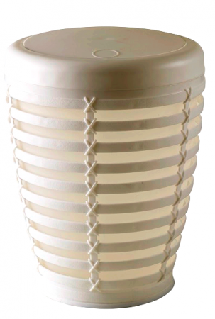 Cosuri de gunoi - RAKI PALM Cos baie cu capac batant 7,5l 23,5x30cm bej