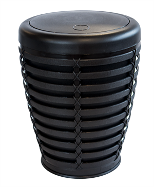 Cosuri de gunoi - RAKI PALM Cos baie cu capac batant 7,5l 23,5x30cm cafea