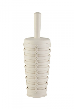 Accesorii baie - RAKI PALM Perie WC cu suport bej 11,5xh36cm din plastic