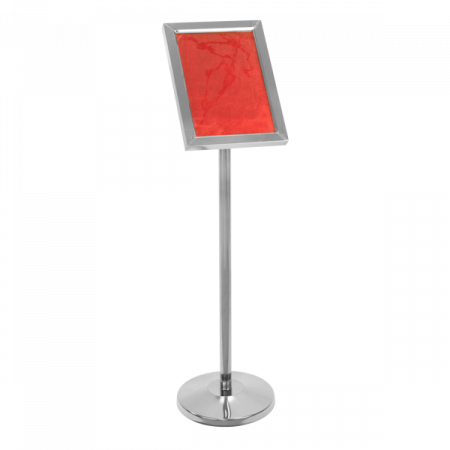 Panouri afisare si figurine decorative - RAKI Panou informativ cu picior metalic, 40x30xh120cm, argintiu