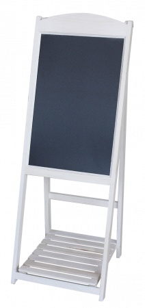 RAKI Panou stradal afisare meniu 41x41xh112cm alb, pentru restaurant, fast-food, cafenele, hoteluri