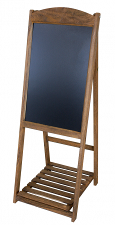 RAKI Panou stradal afisare meniu 41x41xh112cm maro, pentru restaurant, fast-food, cafenele, hoteluri