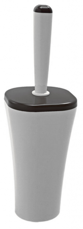 Organizare si curatenie - RAKI PAPILLON Perie WC cu suport gri plastic 11,2x11,2xh35,2cm