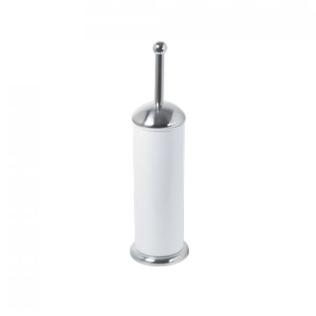 Organizare si curatenie - RAKI Perie WC alba cu maner din inox