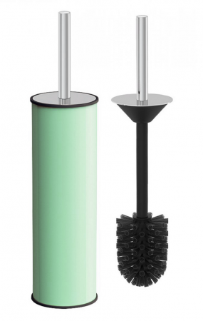 Organizare si curatenie - RAKI Perie WC cu suport KLASIK 8,5xh36cm din inox, culoare verde