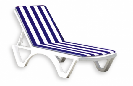 Perne - RAKI Perna pentru sezlong albastru alb (336)