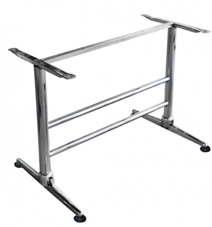 Mese - RAKI Picior, baza din metal pentru blat dreptunghiular crom clasic 105x48xh72cm