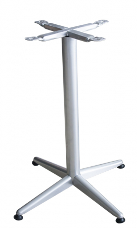 Mese - RAKI Picior, baza din metal pentru blat patrat, rotund culoare gri clasic h72cm