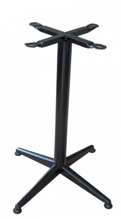 Mese - RAKI Picior, baza din metal pentru blat patrat, rotund negru clasic h72cm