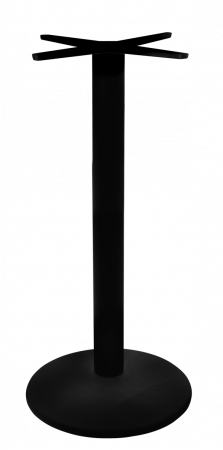 Produse - RAKI Picior, baza metalica masa bar, pentru blat rotund sau patrat 43xh110cm negru