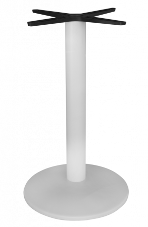 Produse - RAKI Picior, baza metalica pentru blat masa rotund sau patrat 43xh72cm alb