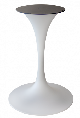 Mese - RAKI Picior, baza metalica pentru blat masa rotund sau patrat 50xh72cm alb