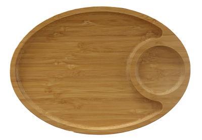 Platouri lemn - RAKI Platou bambus oval 28x20x2,1cm pentru prezentare, servire