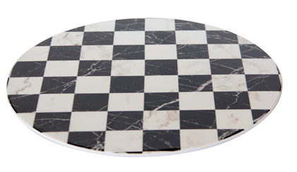 Platouri si boluri melamina - RAKI Platou bufet aspect sah, D33xh2cm