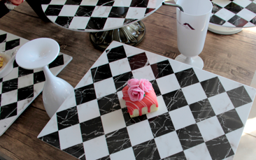 RAKI Platou cu aspect sah melamina GN 1/1 53x32,5xh2cm [1]