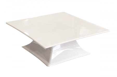 Display-uri si suporturi - RAKI Platou cu suport prezentare 35x35xh10,5cm policarbonat, alb