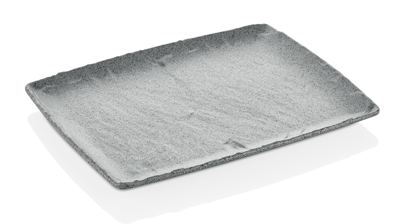 Produse - RAKI Platou din melamina, aspect ardezie gri, GN 1/2 32,5x26,5cm