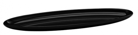Platouri si boluri melamina - RAKI Platou elipsa melamina, 65x20xh4cm, negru