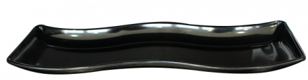 Platouri si boluri melamina - RAKI Platou melamina ondulat, 60x18xh4cm, negru