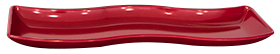 Platouri si boluri melamina - RAKI Platou melamina ondulat, 60x18xh4cm, rosu