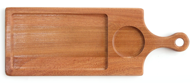 Platouri servire - RAKI Platou pentru servire 35x15x1,5cm cu maner, din lemn
