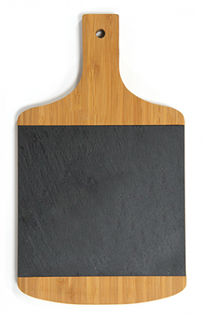 Platouri servire - RAKI Platou prezentare bambus si ardezie 28x15,3xh1,9cm dreptunghiular cu maner