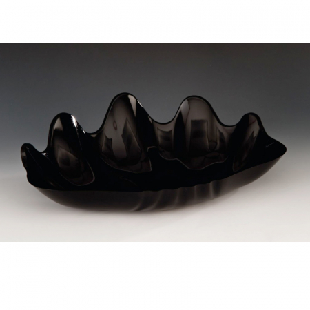 Platouri si boluri policarbonat - RAKI Platou prezentare in forma de stridie, din policarbonat, 38x27xh5cm