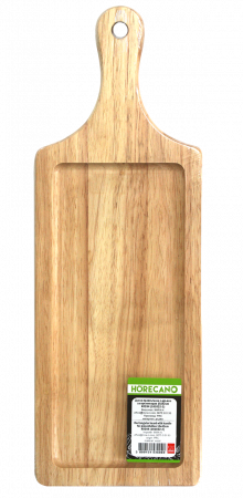 Platouri lemn - RAKI Platou servire dreptunghiular 17x49cm cu maner, din lemn