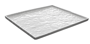 Produse - RAKI Platou servire dreptunghiular melamina, 32,5x26,5cm, alb