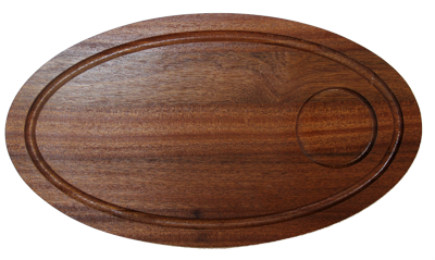 Platouri servire - RAKI Platou servire oval 20x35x1,5cm lemn mahon