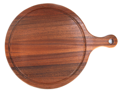 Platouri servire - RAKI Platou servire pizza 30x40x1,5cm lemn mahon cu maner