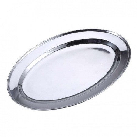 Platouri si boluri inox - RAKI Platou servire, tava inox ovala, 65cm