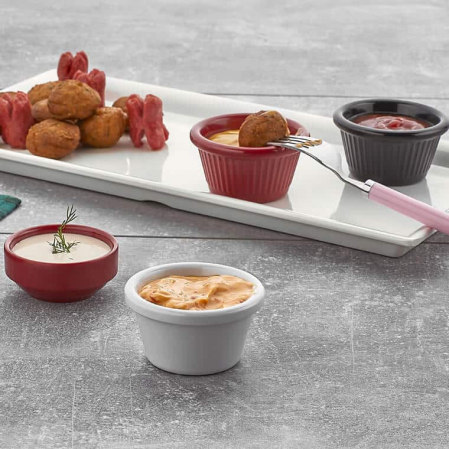 RAKI Ramekin melamina, D7xh4cm, 60ml, alb [1]