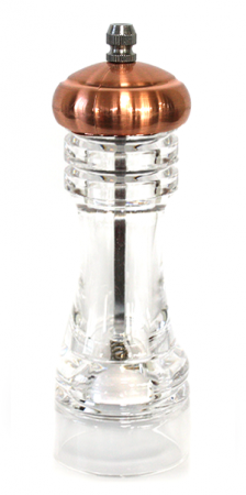 Rasnite si dozatoare condimente - RAKI Rasnita acrilica sare/piper, 14cm, bronz