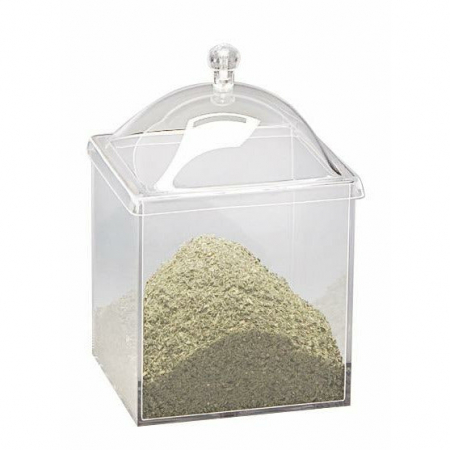Display-uri si suporturi - RAKI Recipient pentru condimente, 15x15xh20,5cm, policarbonat cu capac acrilic