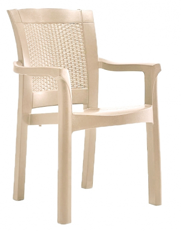 Produse - RAKI ROMA RATTAN Scaun 57x60xh90cm polipropilena/fibra sticla culoare cappuccino