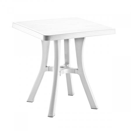 Produse - RAKI ROYAL Masa gradina patrata plastic, 70x70xh73cm, alba