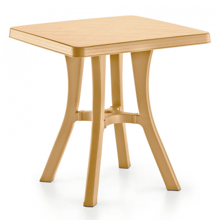 Produse - RAKI ROYAL Masa gradina patrata plastic, 70x70xh73cm, maro tec