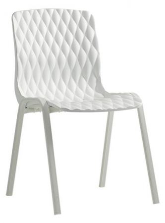 Scaune si fotolii - RAKI ROYAL Scaun terasa din polipropilena cu fibra de sticla alba 50x52xh83cm