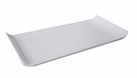 Platouri si boluri melamina - RAKI SALTO Platou dreptunighiular, 30x14,5xh2,7cm, alb