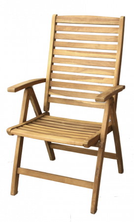 Produse - RAKI Scaun cu brate din lemn de tec 75x60xh106cm cu finisaj natural (TLC 080)