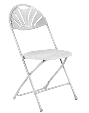 Mobilier catering - RAKI Scaun metalic pliant 39x40x87cm pentru evenimente, catering culoare alba