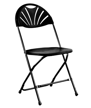 Mobilier catering - RAKI Scaun metalic pliant 39x40x87cm pentru evenimente, catering culoare neagra